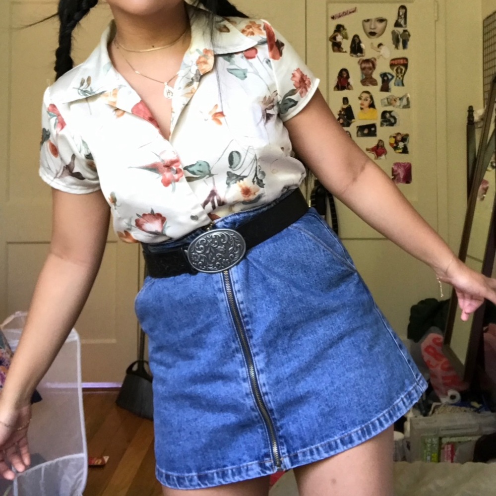 Zara Denim Jean Trafaluc Denim Skirt - Picture 9 of 9